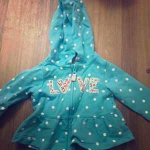 Polk dot Carter’s hoodie